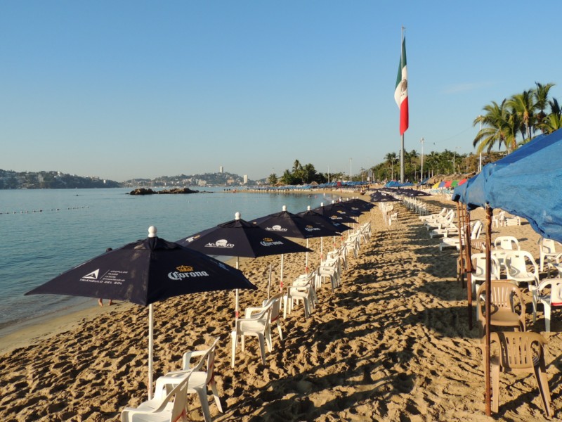 Morning on Playa Hornos, Acapulco, Mexico