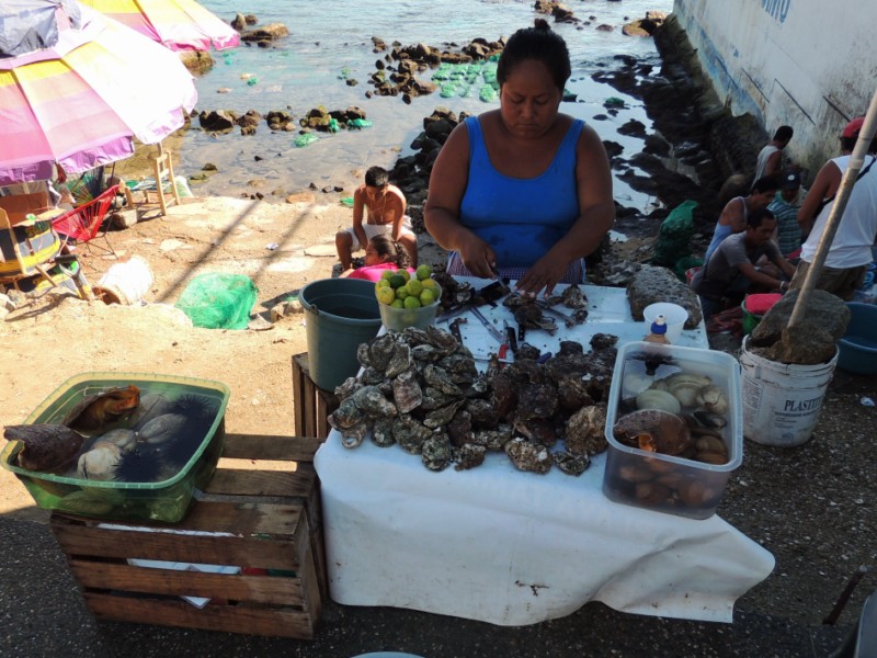 Seafood straight from the sea, Acapulco, Mexico
