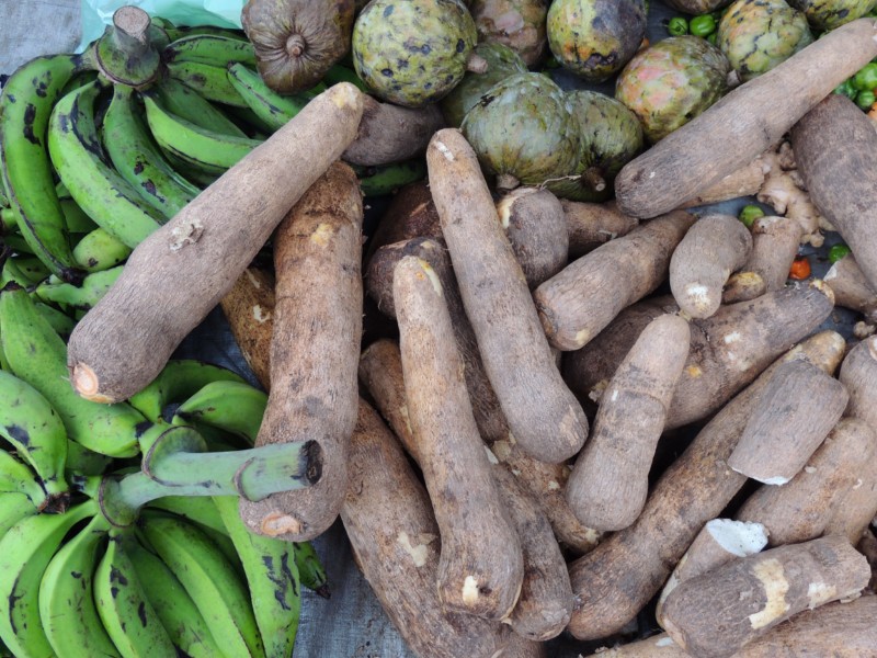 Bananas and cassava, Belize City, Belize