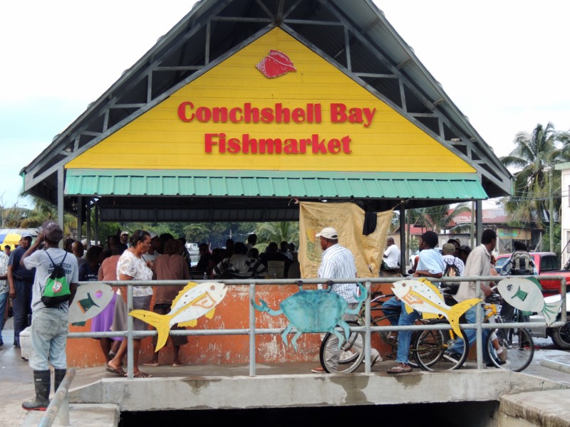 Fish market, Belize City, Belize