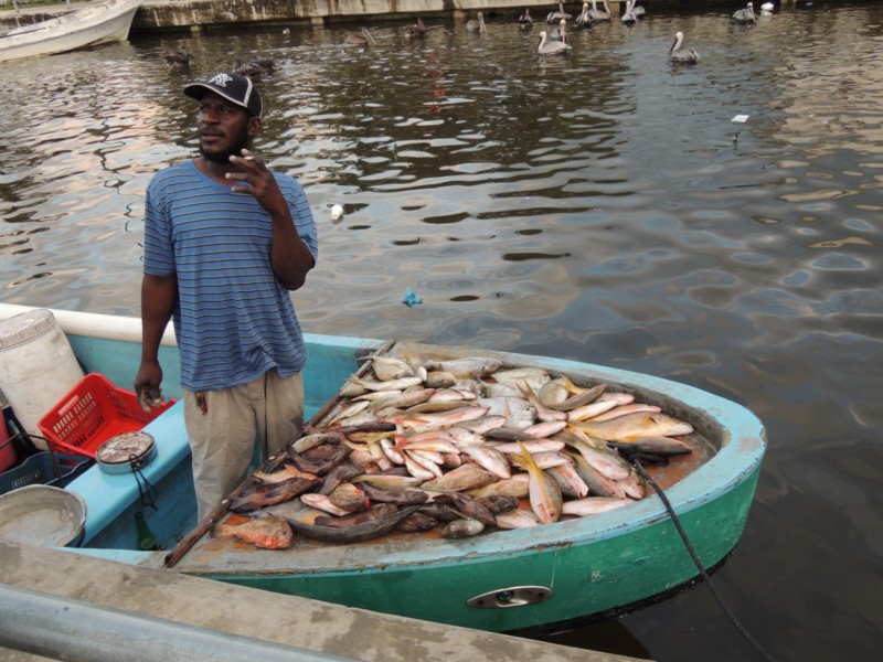 Waiting for customers, Belize City, Belize