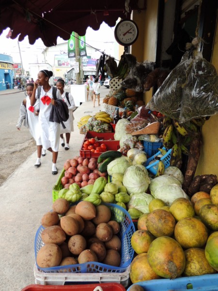 Street stall, Belize City, Belize