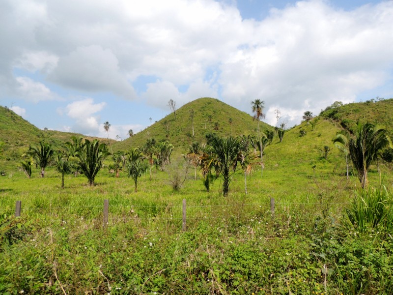 Distinctive landscape of northern Guatemala, Bethel, Guatemala