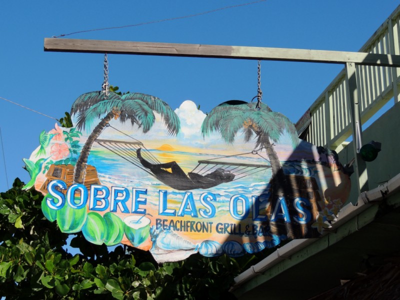 Enticing signboard, Caye Caulker San Pedro, Belize