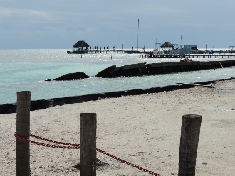 Another group of tourists, Caye Caulker San Pedro, Belize