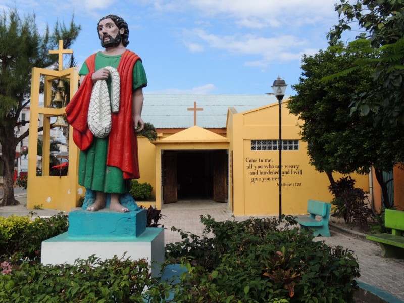 Modest church building, Caye Caulker San Pedro, Belize