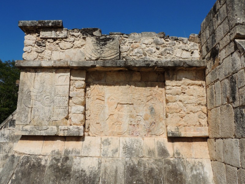 Reliefs on the platform of Venus, Chichen Itza, Mexico