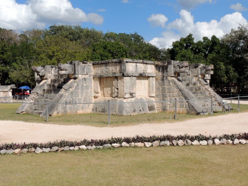 Eagles and Jaguars platforms, Chichen Itza, Mexico