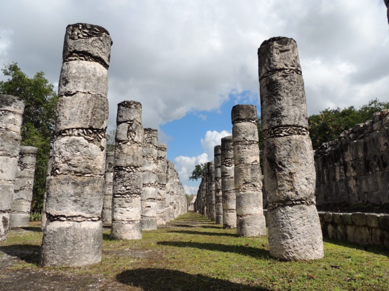 Forest of columns, Chichen Itza, Mexico