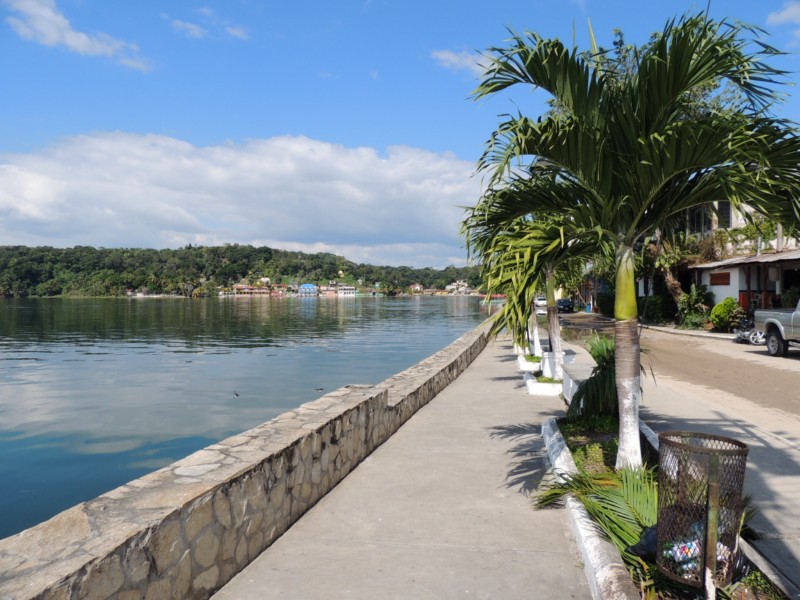 Promenade, Flores Island, Guatemala
