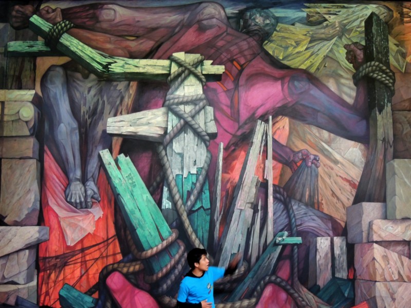 Mural Gonzalez Camarena - Liberation, Mexico City, Mexico