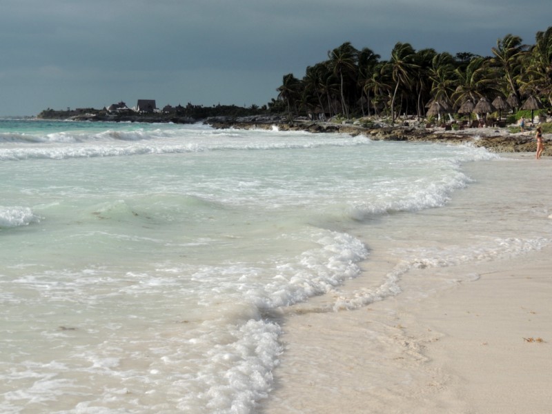 Robust sea, Tulum, Mexico