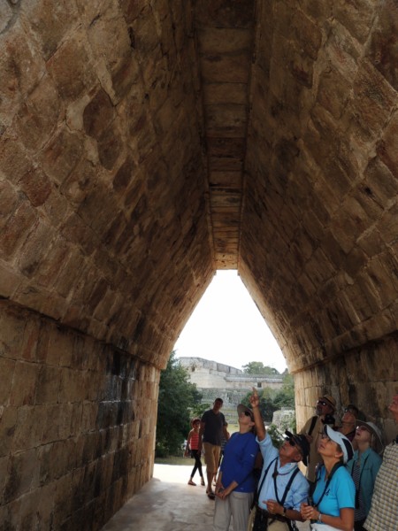 Impressive Stone Tunnel, Uxmal, Mexico