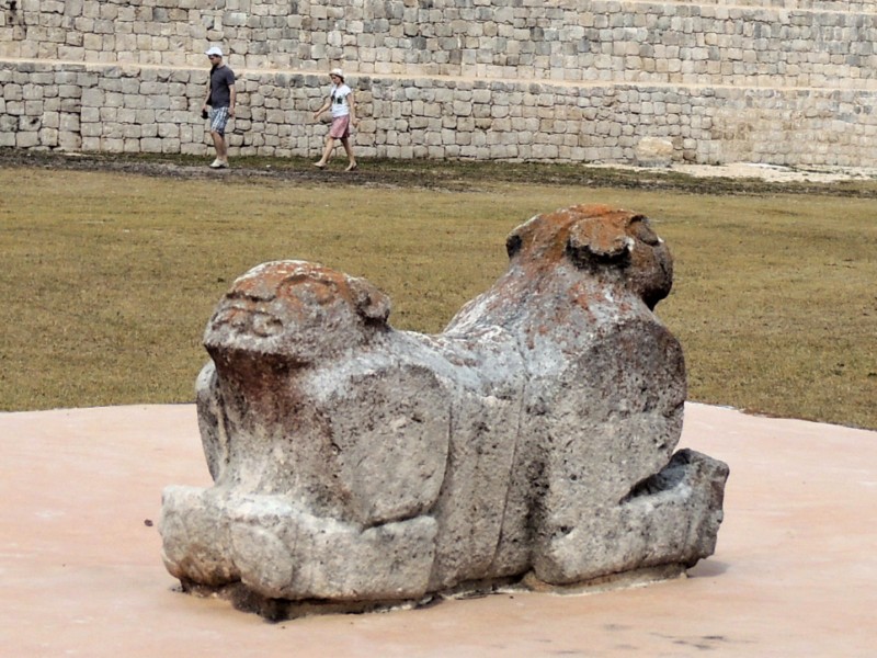 Jaguar throne, Uxmal, Mexico