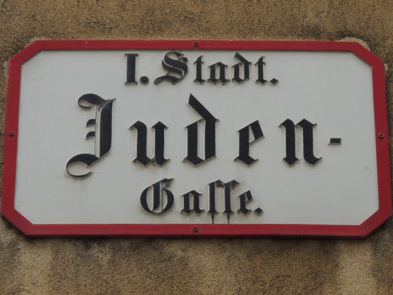 Street name sign, Vienna, Austria