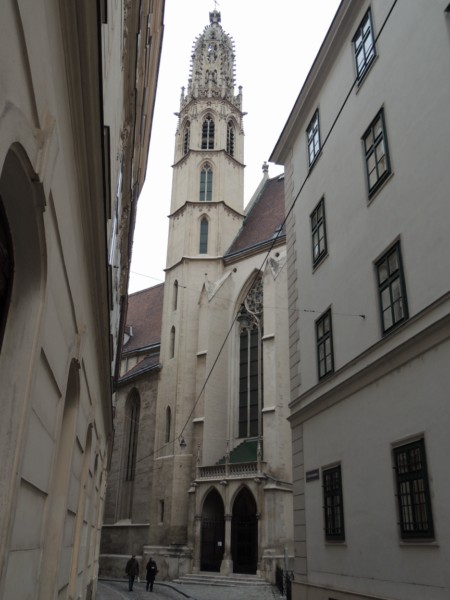 Gothic church of Maria am Gestade, Vienna, Austria