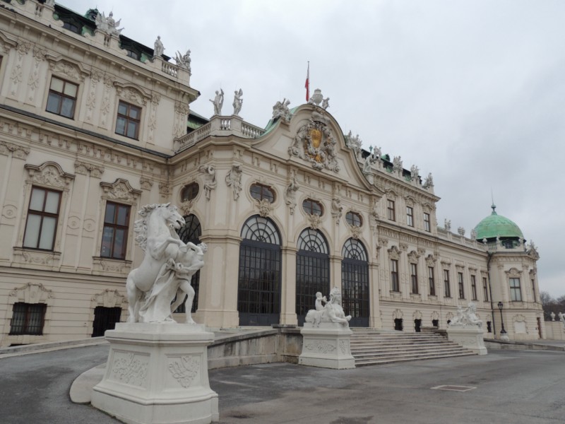 Representative entrance to the summer palace, Vienna, Austria