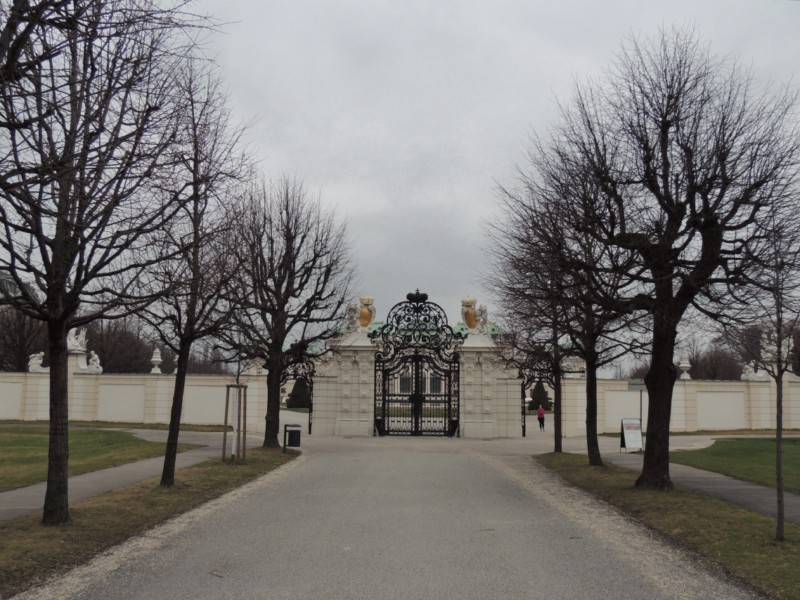 Alley in Belvederegarten, Vienna, Austria