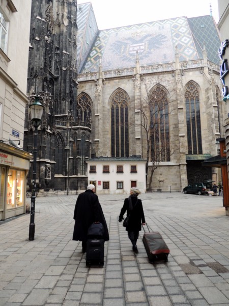 On the way to the hotel, Vienna, Austria